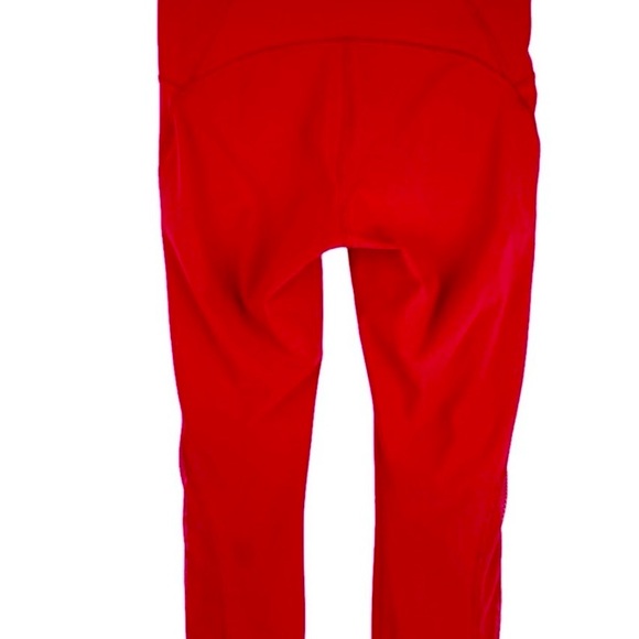 Lululemon Red Crop train times Leggings - Picture 2 of 12